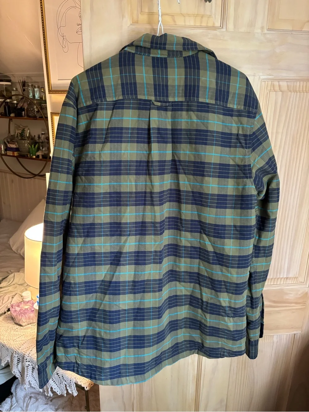 Men’s Afterburner Insulated Flannel Jacket - Green Plaid